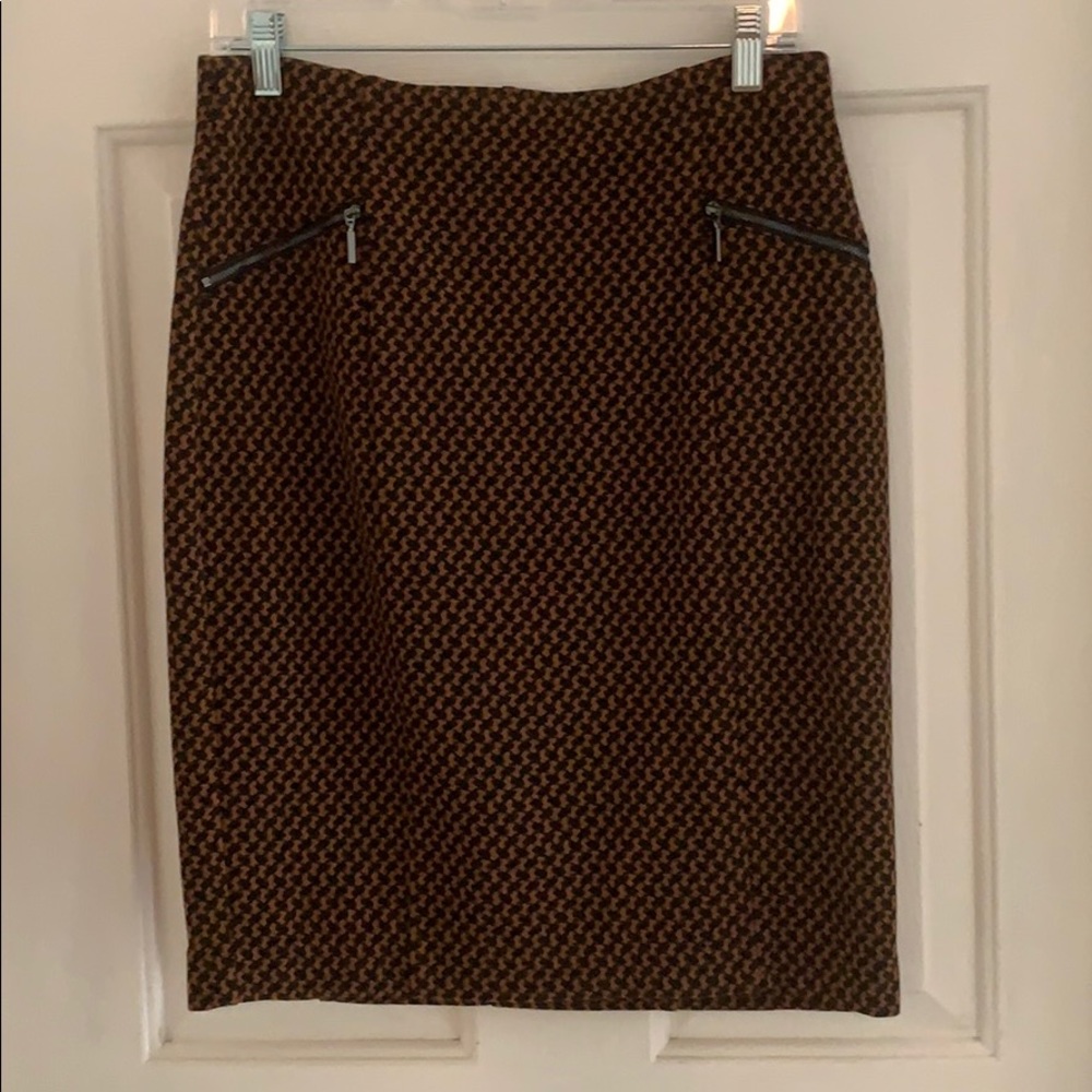 Alfani skirt, brown and black.  Size 8